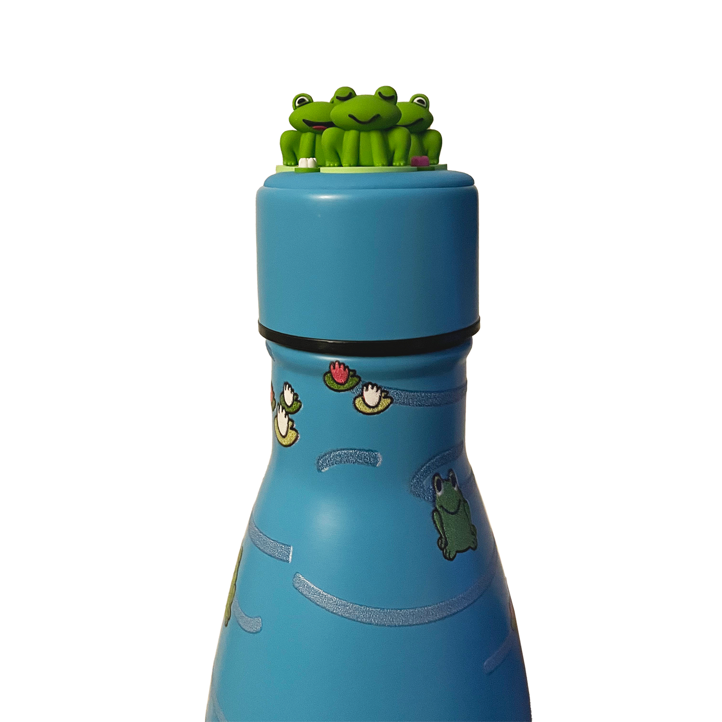 froggy bottle zoomed in top