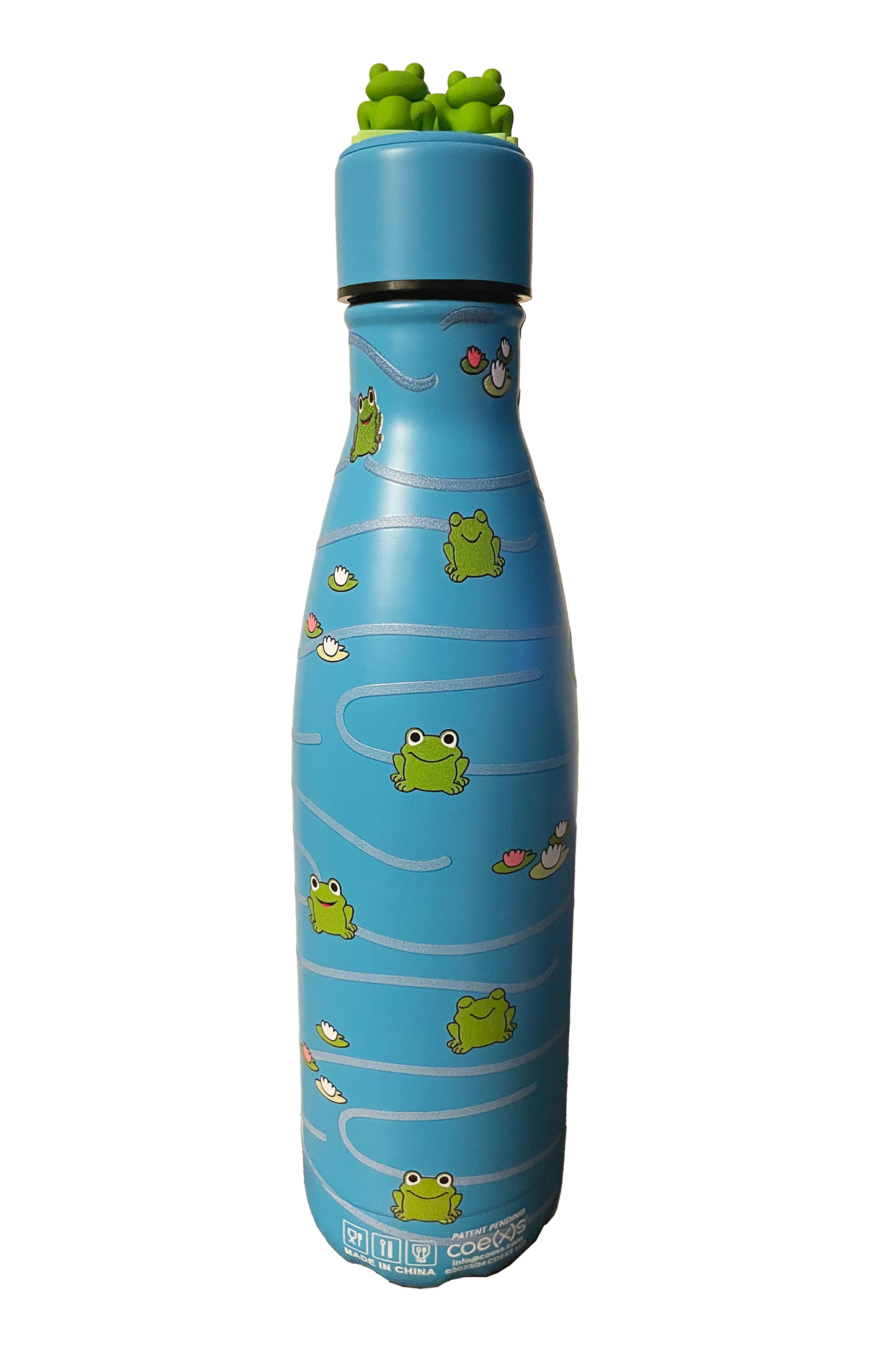 froggy bottle back view