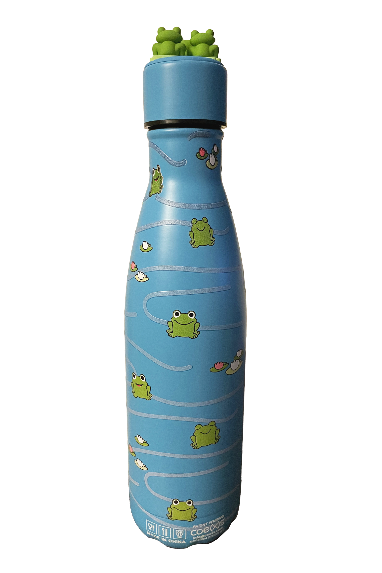 froggy bottle back view
